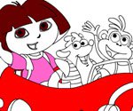 Dora ve Arkadaşları Boyama
