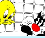 Sylvester ve Tweety Boyama
